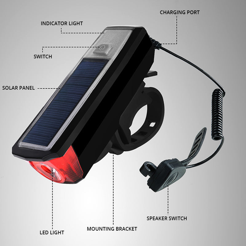 Smart Solar Powered Bike Light