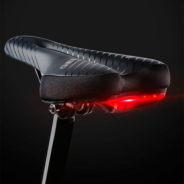 Waterproof Bike Saddle with Tail Light