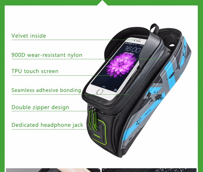 Waterproof Bike Bag with Phone Case