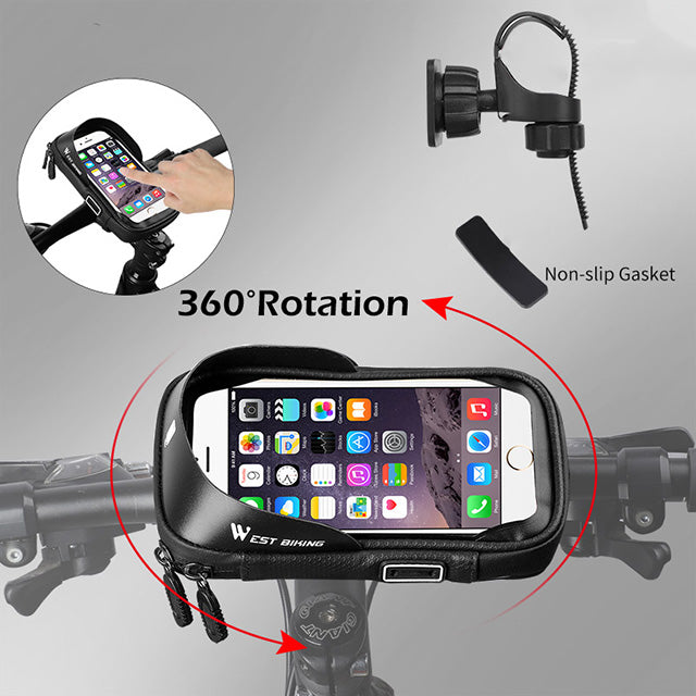 360° Handlebar Touch Screen Phone Bag