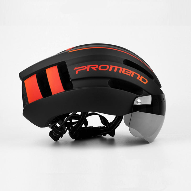 PROMEND™ Bike Helmet with Magnetic Visor + Rear Safety Light