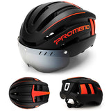 PROMEND™ Bike Helmet with Magnetic Visor + Rear Safety Light