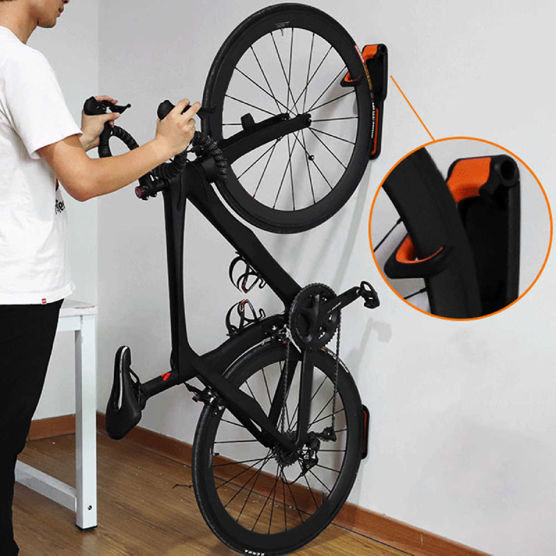 Vertical Bike Wall Rack with Tire Tray